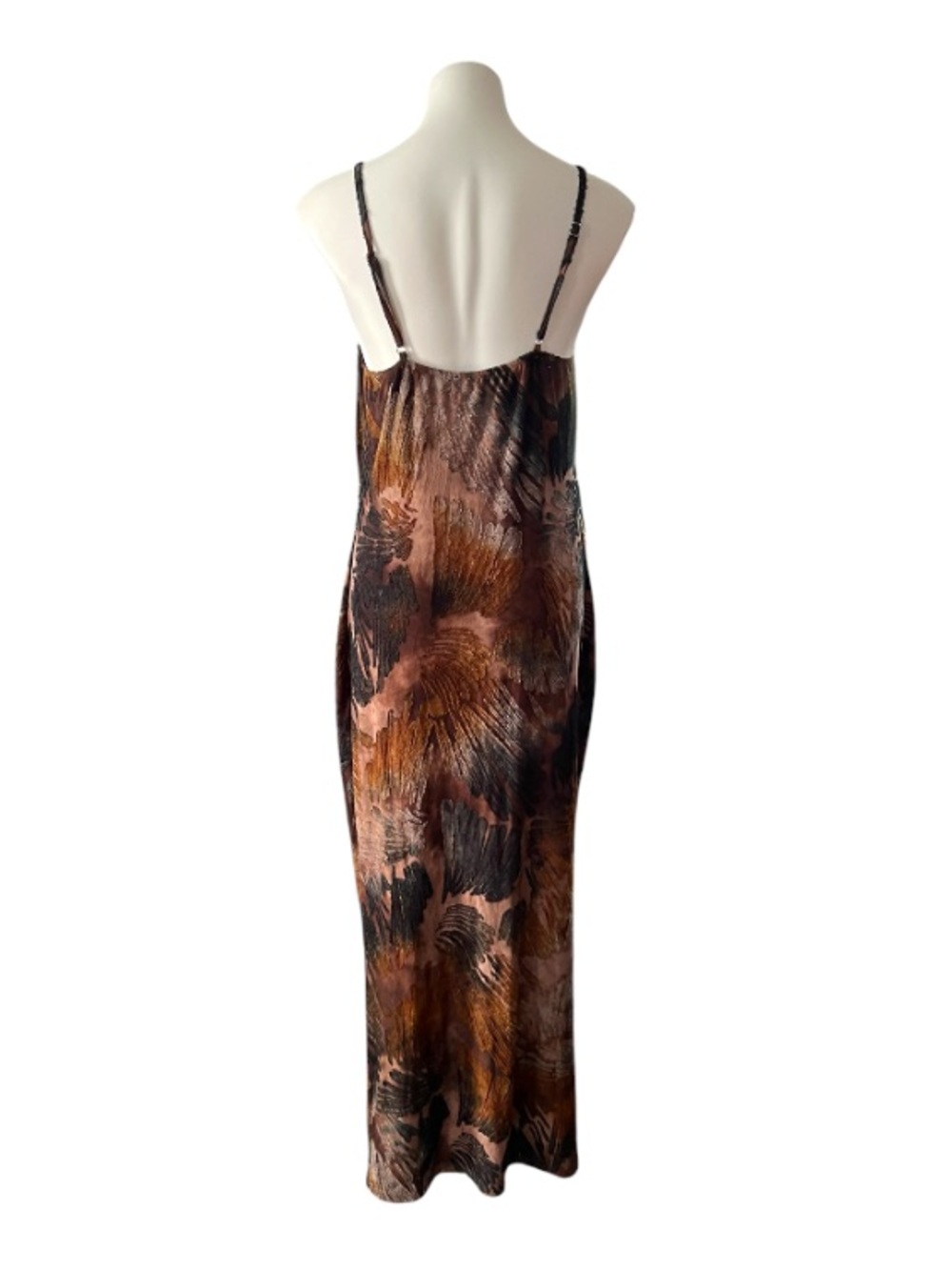 PrettyLittleThing Velvet Burnout Maxi Dress Witchy Whimsigoth 12 - Picture 2 of 9